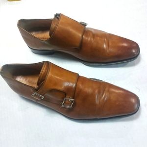 Magnanni Men's Miro Oxford Tobacco Buckle Leather Size 10.5M